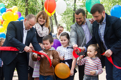 Відкриття парку у Дарницькому районі столиці