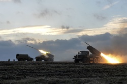 Обстріл з БМ-21 «Град»