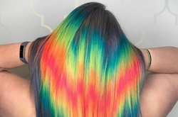 Лазерная радуга - новый тренд окрашивания волос