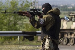 Українській військовий у зоні АТО