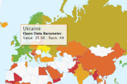 У світовому рейтингу відкритості даних Україна піднялась на 18 пунктів 