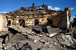 Наслідки обстрілу Авдіївки