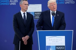 Дональд Трамп в Брюсселе  