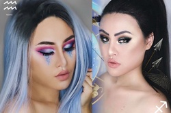 Визажист воссоздала 12 знаков зодиака при помощи макияжа и подручных средств 