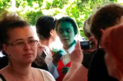 В Одесі Королевську облили зеленкою