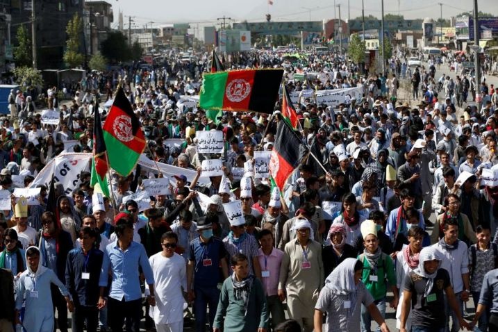 Сотні учасників антиурядових протестів залишаються на вулицях Кабула