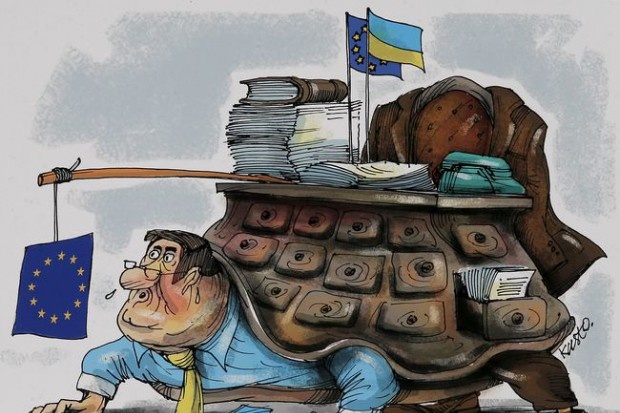 У Києві відкрилася виставка карикатур «Шлях України до безвізового режиму з ЄС»