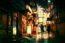 Волшебные уличные фотографии ночного Токио от Масаси Вакуи