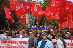  Марш, який організовував «Союз радянських офіцерів», 9 травня 2014 року 