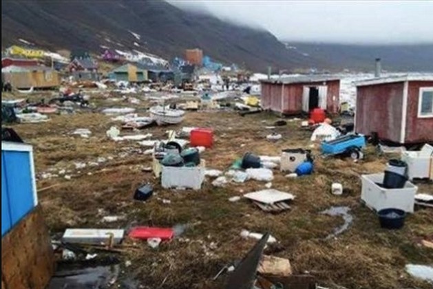 У Гренландії цунамі змило в море 11 будинків