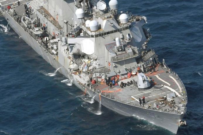 Ідентифіковані тіла семи загиблих моряків американського есмінця