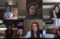 Лучший подарок от папы: американец снимал свою дочь в первый школьный день на протяжении 12 лет