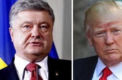  Петро Порошенко та Дональд Трамп 