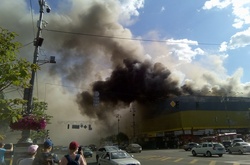 На Хрещатику біля ЦУМу сталася масштабна пожежа