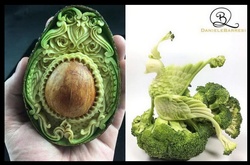 Еда как произведение искусства: мастерство карвинга по овощам и фруктам