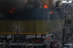 Наслідки пожежі на Хрещатику. Відео з квадрокоптера