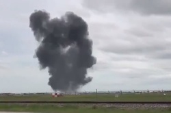 У Техасі розбився оснащений боєприпасами винищувач