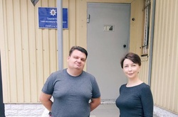 Олена Лукаш біля Ізолятора тимчасового тримання