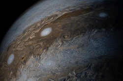 Агентство NASA опублікувало фото штормів в атмосфері Юпітера