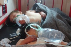  Діти, постраждалі внаслідок хімічної атаки в Сирії 