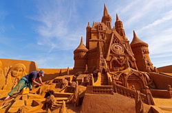 Фестиваль песчаных фигур в Бельгии