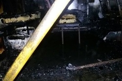 Під Києвом згорів пасажирський автобус