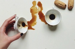 Необычные рисунки, созданные при помощи кофейных пятен