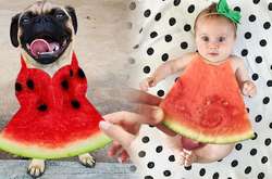 Арбузный флешмоб: пользователи соцсетей примерили необычные платья