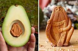 Амулеты на удачу: очаровательные фигурки из косточек авокадо 