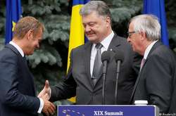  Саміт Україна-ЄС у Києві: Дональд Туск, Петро Порошенко та Жан-Клод Юнкер 