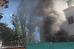 В Лукьяновском СИЗО произошел пожар: видео с места ЧП