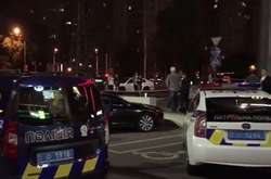 Місце вбивства на парковці біля ТРЦ Проспект