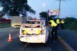 У Києві автомобіль поліції потрапив у ДТП