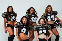 Соблазнительные киевские чирлидерши. Яркие девушки из группы поддержки