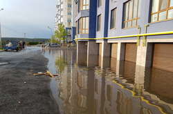 Підтоплений після зливи будинок у Києві