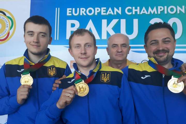 Збірна України стала чемпіоном Європи з кульової стрільби