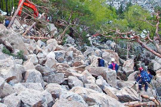 Група українців потрапила під каменепад у горах Північної Осетії