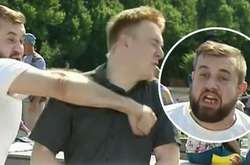 Російські ЗМІ зробили з п'яного «десантника», який напав на журналіста НТВ, «прихильника України»