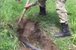 300 метрів пластикового трубопроводу було виявлено безпосередньо на державному кордоні