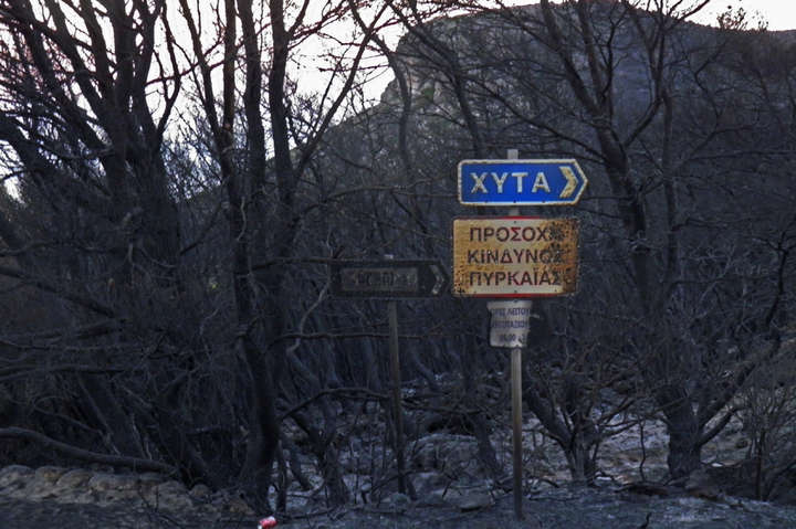У Греції вже чотири дні не можуть загасити пожежу