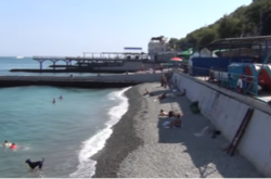 Крымчанин показал на видео центральный пляж Ялты