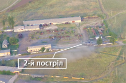 Появилось видео уничтожения зенитной установки боевиков на Донбассе 