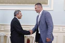 Міністр екології Ізраїлю Зеєв Елькін і київський мер Віталій Кличко