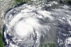 Ураган Харві, вид з космосу