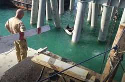  Рятувальна операція на місці падіння автобусу у море 