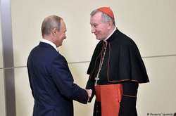  Президент РФ Володимир Путін та держсекретар Ватикану П'єтро Паролін 