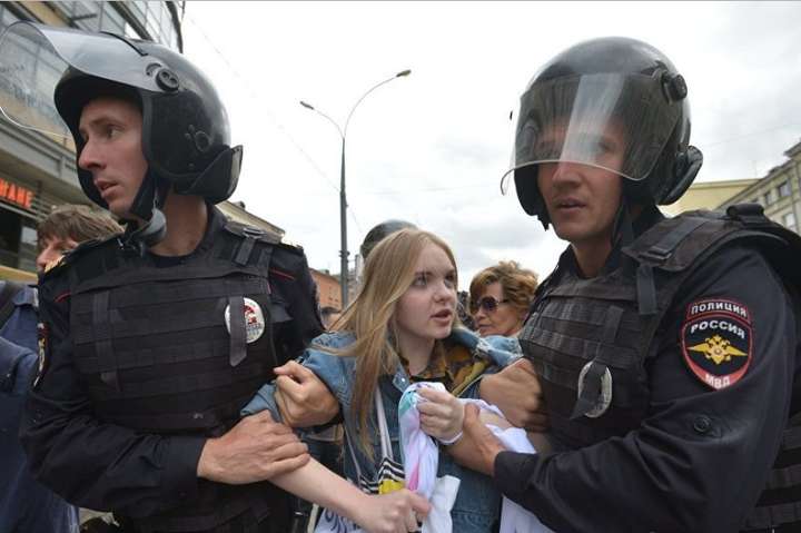 Мітинг «За вільний інтернет» в Москві: кількість затриманих збільшилася до 17 осіб