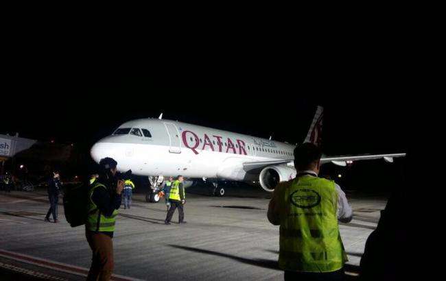 Авіарейс Qatar Airways вперше прибув до України 