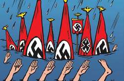 Charlie Hebdo опублікував карикатуру на потужний потоп через ураган Харві