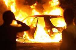 У Харкові невідомі спалили іномарку екс-командира роти «Східний корпус»